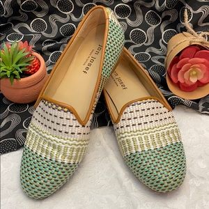 EUC - Jon Josef - Gatsby Raffia Loafer Flat